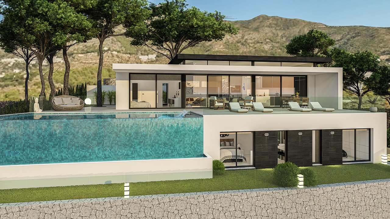 Villa Vega: Neubau-Villen in Las Lomas de Mijas mit Meerblick