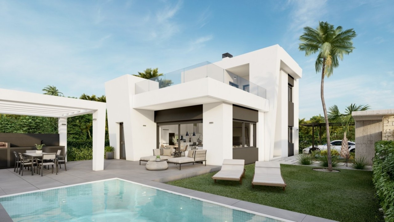 Moderne villa in La Ciñuelica, Orihuela Costa vlakbij zee