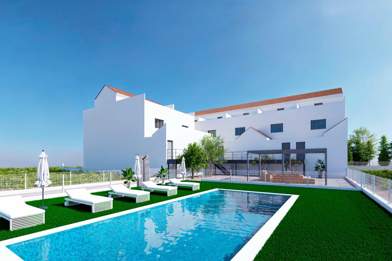 AZAHARES: Adosados Nuevos con Solárium en Rafal, Alicante
