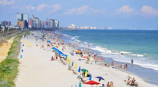 Gran playa Myrtle hebra
